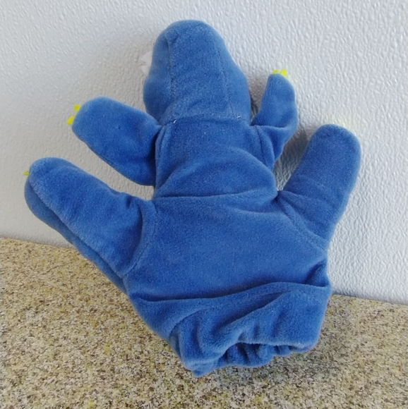 ∆VTG Plush Creations Inc Blue Dinosaur Hand Puppet Full Body Glove - Picture 7 of 16